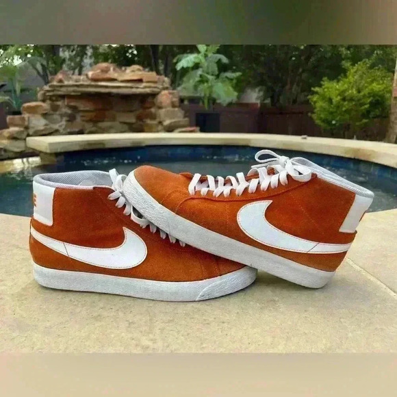 Nike‎ SB Zoom Blazer Mid Safety Orange size 8m/9.5w - Picture 6 of 8